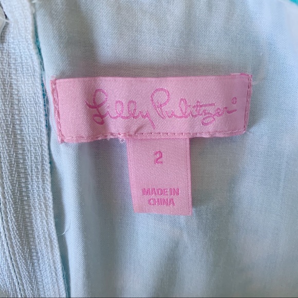 Lilly Pulitzer Shorely Blue Becky Dress Size 2 - Picture 5 of 5